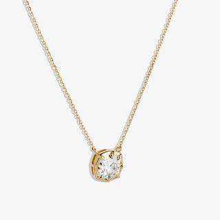 3.04ctw Square Cushion Diamond Necklace