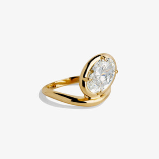 UMA 3ct Tilted Oval Ring