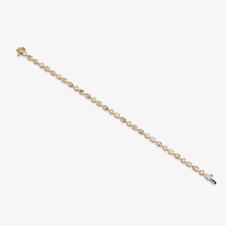 Multi Shape East West Bezel Tennis Bracelet