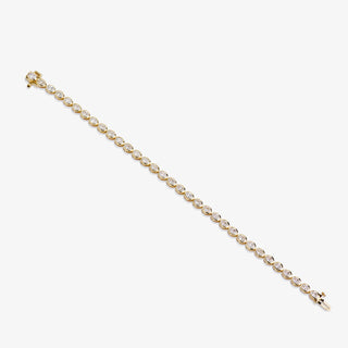 Oval East West Bezel Tennis Bracelet