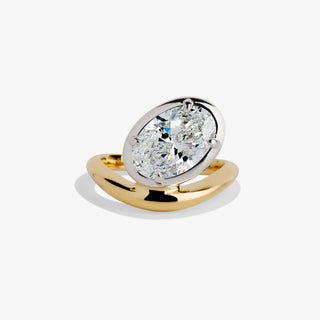 UMA OVAL RING TWO TONE