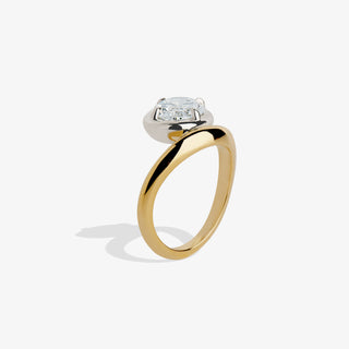 UMA OVAL RING TWO TONE