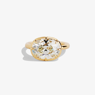 Cushion Cut Diamond Ring in Yellow Gold New York NY