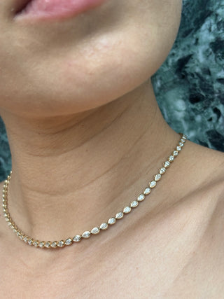 Pear Shape Diamond Chocker