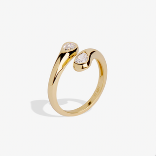 Pear Shape Diamond Pinky Ring