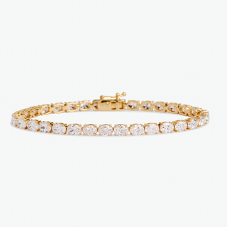 East West Oval Tennis Bracelet Prong