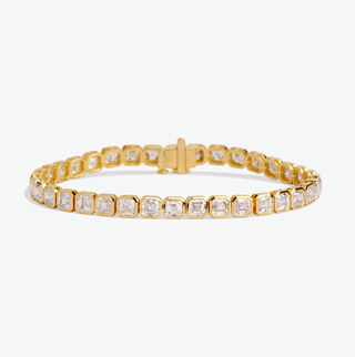 Asscher Cut Bezel Tennis Bracelet