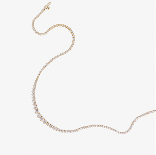 Graduating Diamond Tennis Necklace