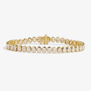 Oval Bezel Tennis Bracelet