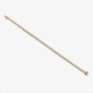 Round Bezel Tennis Bracelet