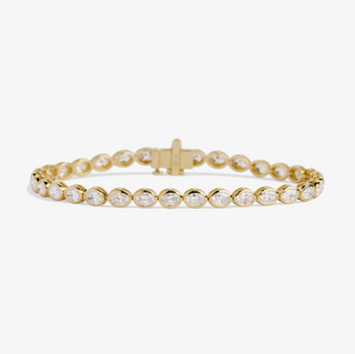 Oval East West Bezel Tennis Bracelet