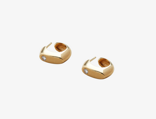 Chunky Gold Huggies