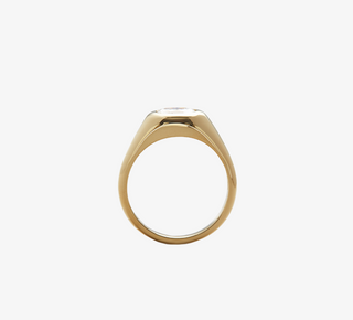 Oval Diamond Signet