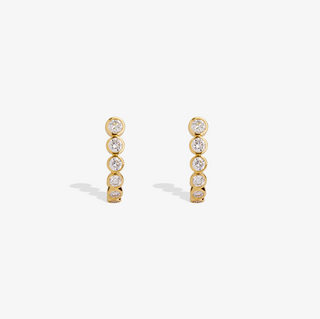 AMI Diamond Semi Hoops